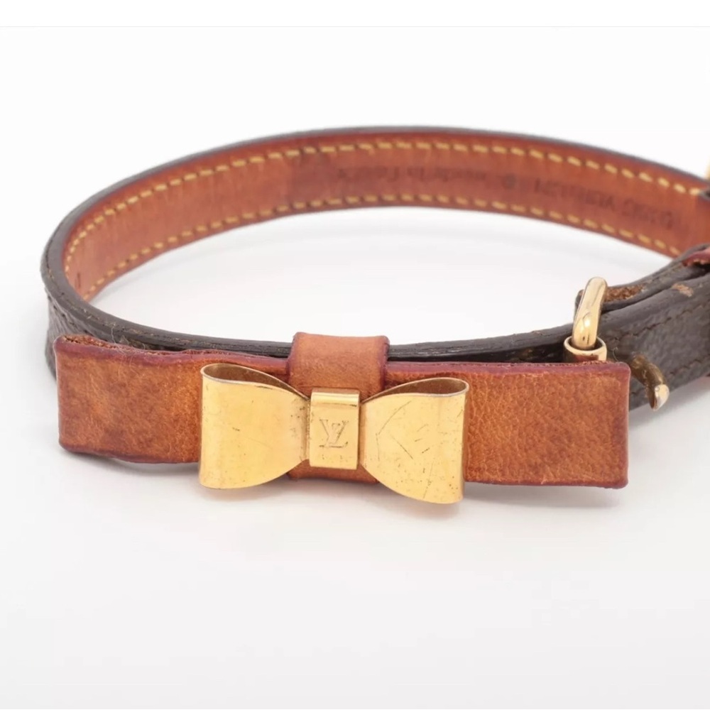 Louis Vuitton Laisse Baxter MM Pet Leash & Collar - M58056 & TH1008 - Picture 8 of 11